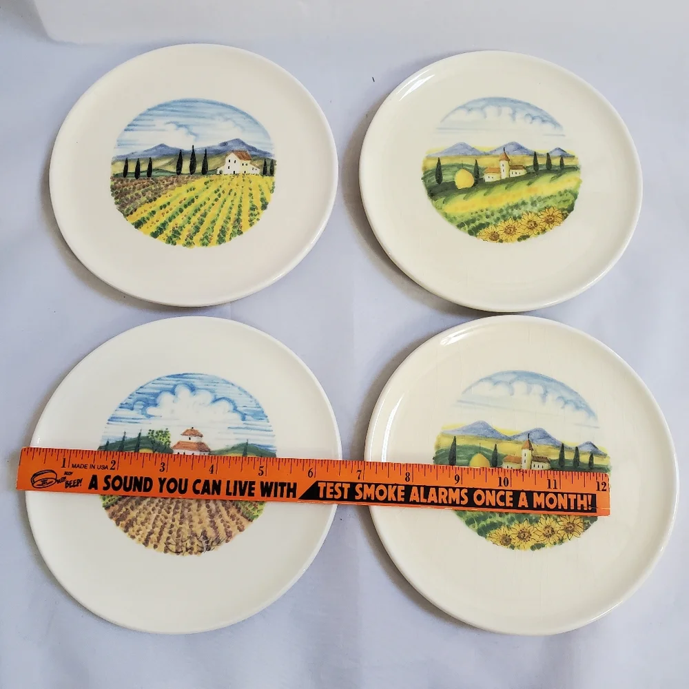 SUR LA TABLE Tuscan Countryside Appetizer Plates